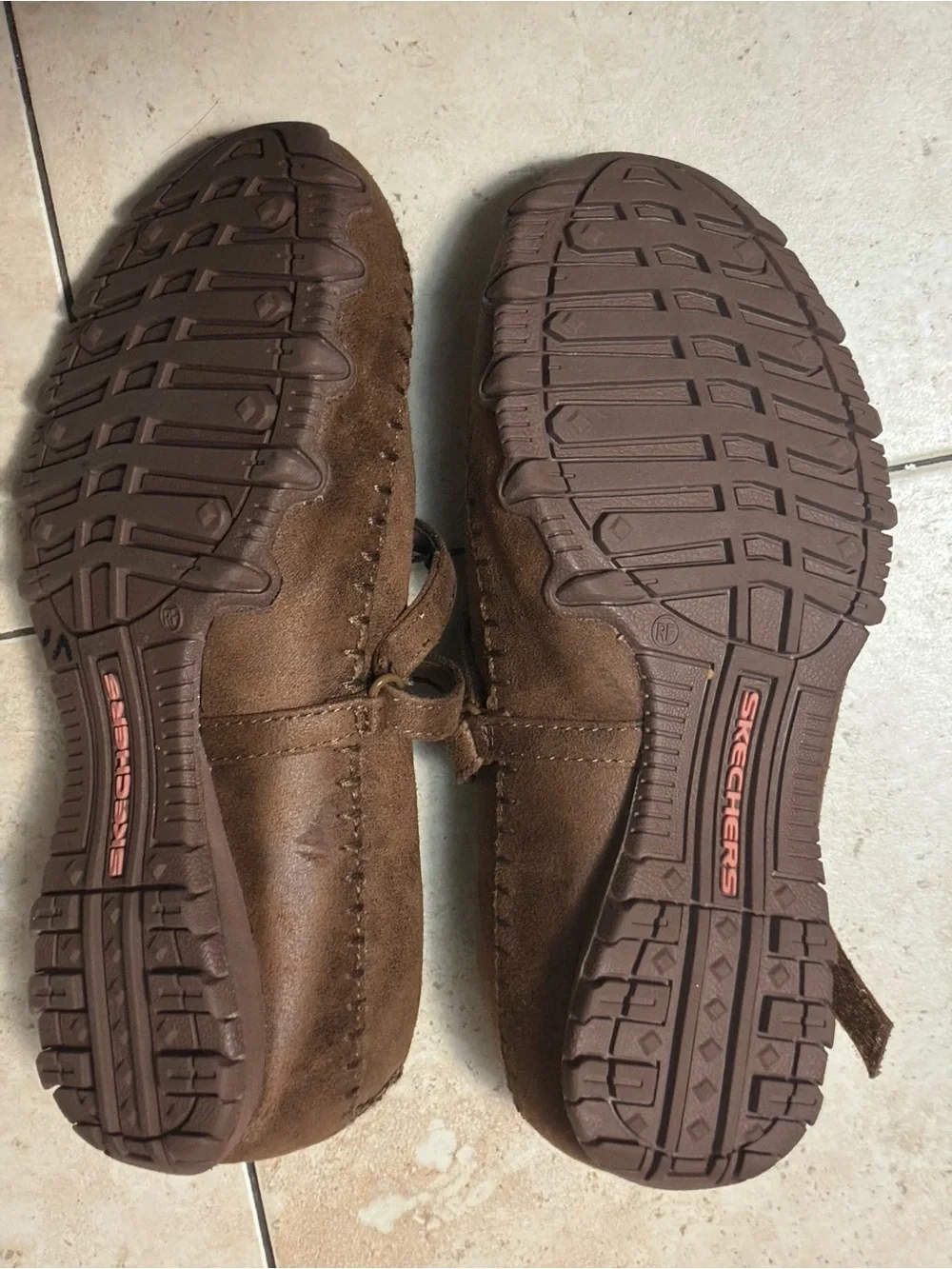 Skechers girls 5 Relaxed Fit Brown Mary Jane Shoes Air-Cooled Memory Foam 23005